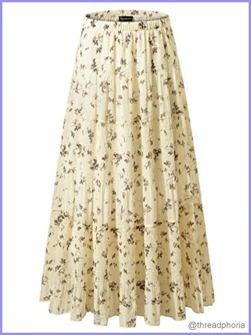 Chiffon High Waist Pleated A-Line Flared Maxi Skirt
